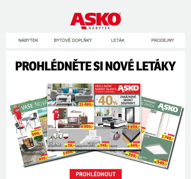Asko Nábytek: Doprava zdarma na nábytek – červen 2026 | Nuslet.cz
