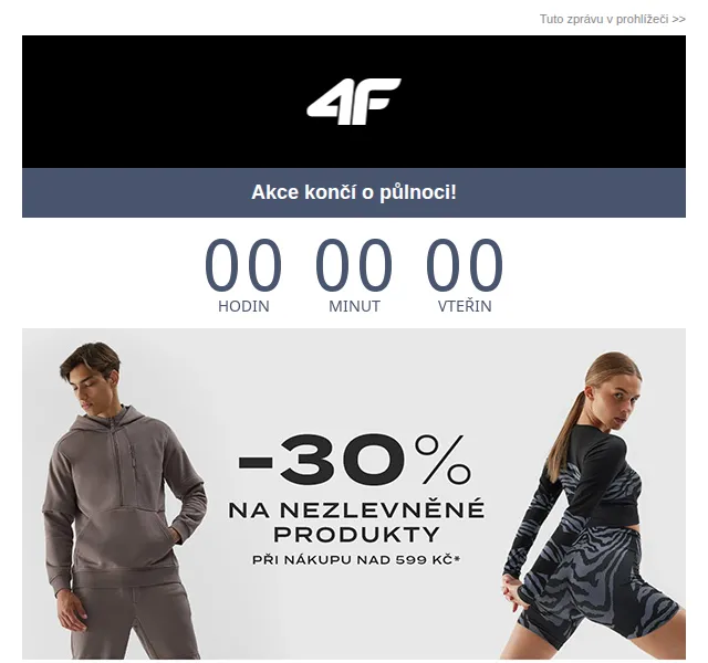 4Fstore.cz: Oblečení s 30% slevou – červenec 2026 | Nuslet.cz