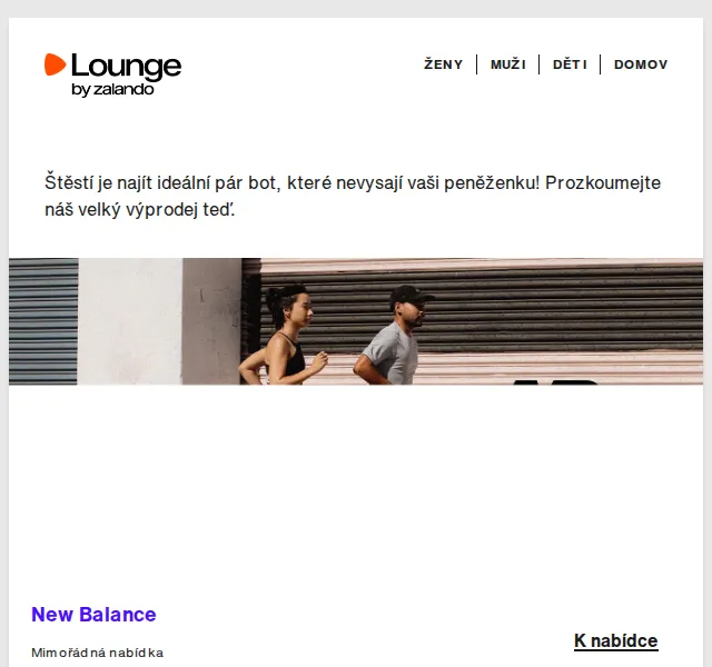 Lounge by Zalando: Výprodej obuvi do 80 % – duben 2026