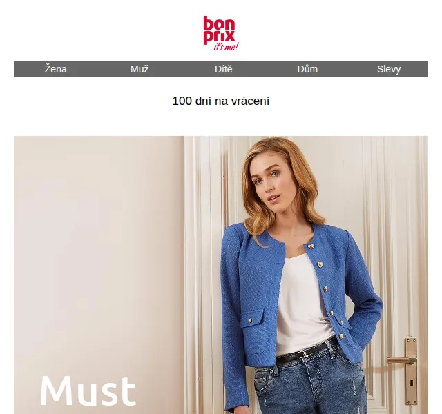 bonprix: džínový outfit Must Have – červen 2026 | Nuslet.cz