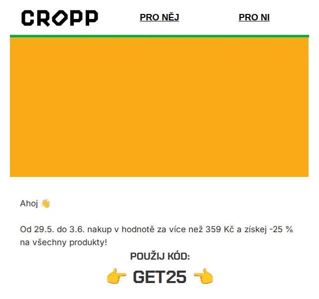 Cropp: -25 % na vše – červen 2026 | Nuslet.cz