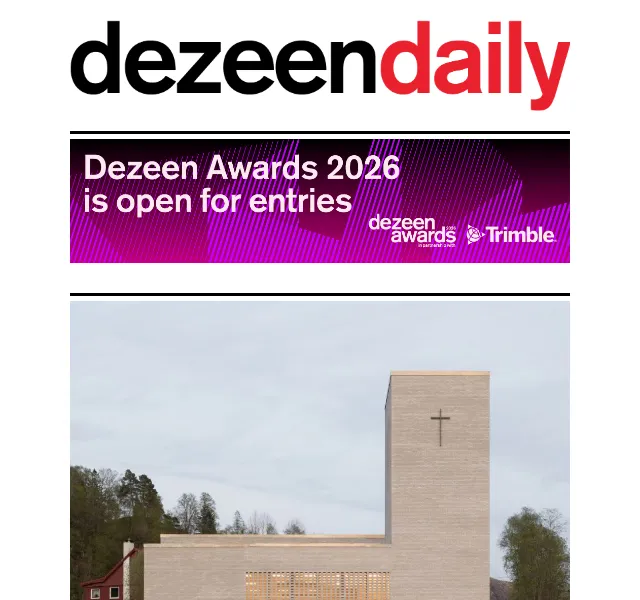 Dezeen Daily: Architektonické novinky – červen 2026 | Nuslet.cz
