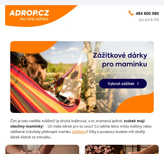 Adrop.cz: Dárky pro maminku – květen 2026 | Nuslet.cz