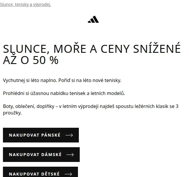 Adidas: Letní výprodej tenisek se slevou až 50 % – červenec 2026 | Nuslet.cz