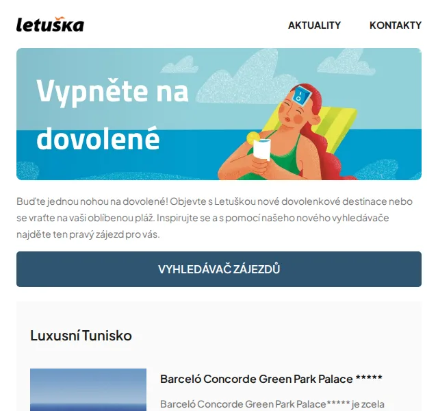 Letuška.cz: Zájezdy Tunisko, Kapverdy, Bulharsko – červen 2026 | Nuslet.cz