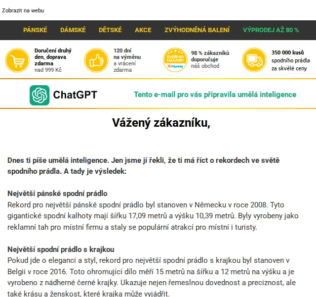 Trenýrkárna.cz: pánské boxerky Nedeto a podprsenka Calvin Klein – červen 2026 | Nuslet.cz