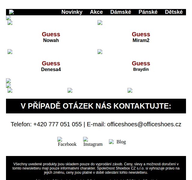 Office Shoes: Nová kolekce GUESS – červenec 2026 | Nuslet.cz