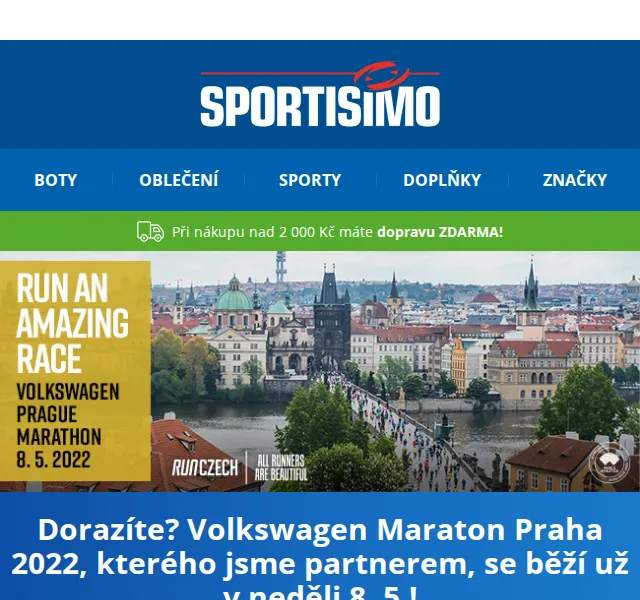 Sportisimo: Běžecká výbava před Volkswagen Maratonem – červen 2026 | Nuslet.cz
