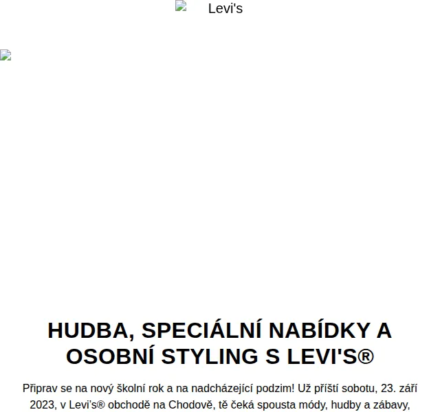 Levi's®: Párty a osobní styling na Chodově – září 2023 | Nuslet.cz