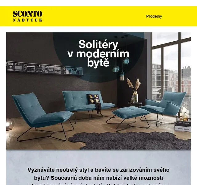 Sconto: Solitéry s nábytkem – Červen 2026 | Nuslet.cz