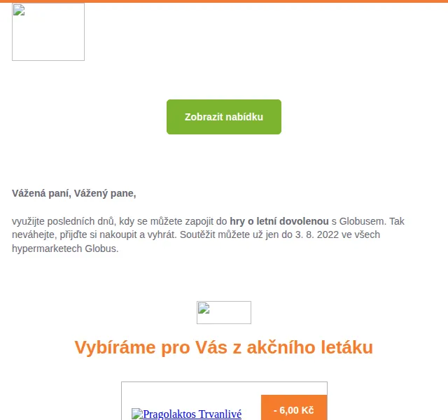 Globus Bonus: letní dovolená + mléko od 13,90 Kč – červenec 2022 | Nuslet.cz