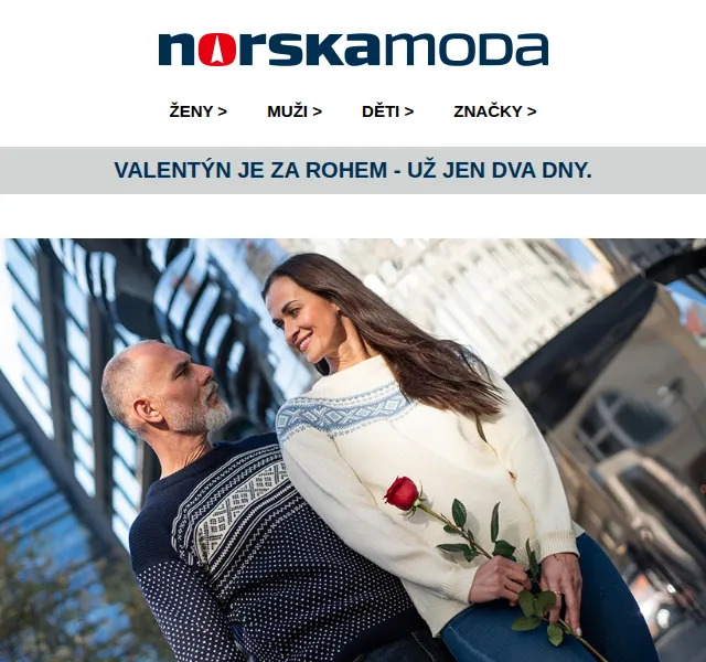 Norskamoda.cz: Valentýnská sleva 25 % na norskou módu – červenec 2026 | Nuslet.cz
