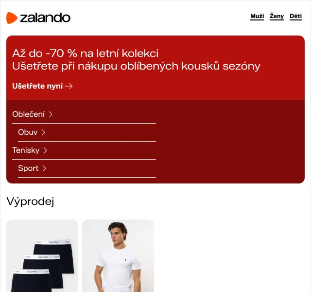 Zalando: Až -70 % na letní kolekci – červen 2026