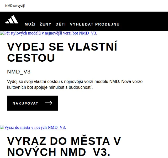 Adidas: Nové NMD_V3 – limitovaná edice | červen 2026 | Nuslet.cz