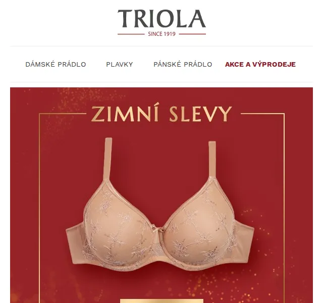 Triola: Velké zimní slevy až 400 Kč – červenec 2026 | Nuslet.cz