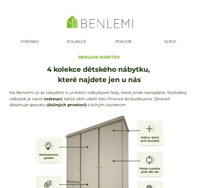 Benlemi: 4 kolekce dětského nábytku – červen 2026 | Nuslet.cz