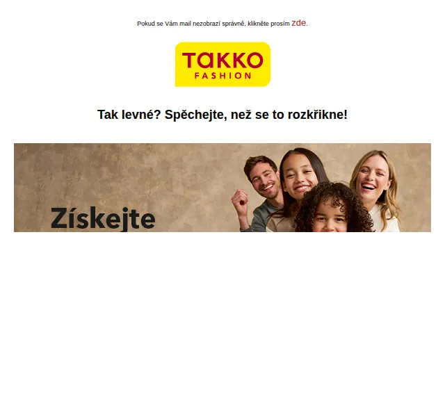 Takko Fashion: sleva až 30 % na podzimní kolekci – červen 2026 | Nuslet.cz