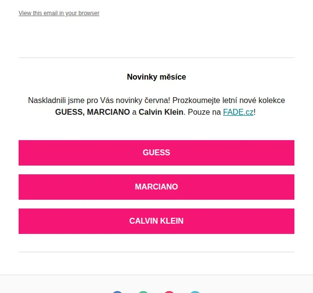 Fade: Nové kolekce GUESS, MARCIANO a Calvin Klein – červen 2026 | Nuslet.cz