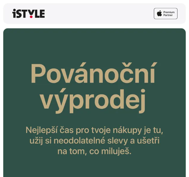 iSTYLE: Povánoční výprodej – červen 2026 | Nuslet.cz