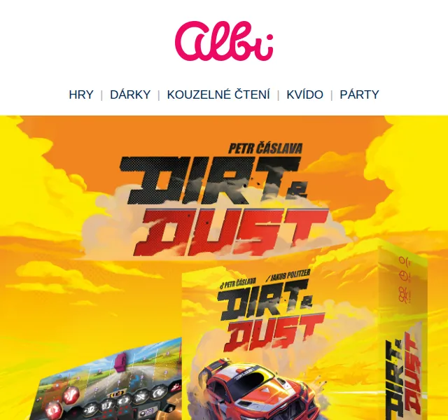 Albi: Deskovka Dirt & Dust + dárek – září 2026 | Nuslet.cz