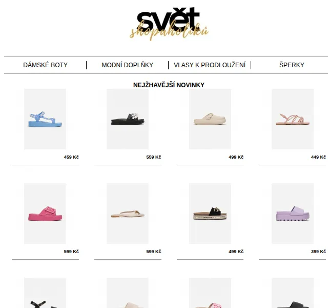Svět shopaholiků: Letní boty od 399 Kč – červen 2026 | Nuslet.cz