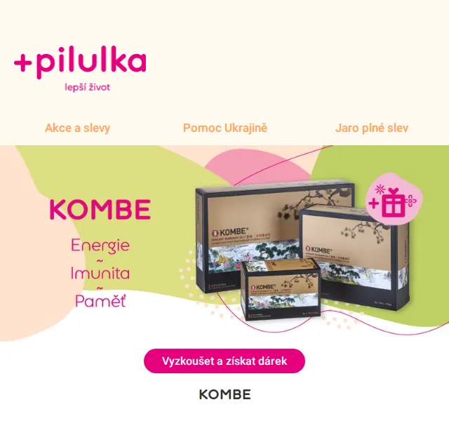 Pilulka.cz: Kombe čaj s korejským ženšenem – červen 2026 | Nuslet.cz