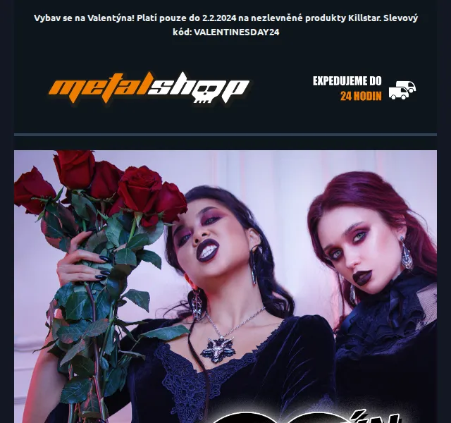 METALSHOP: Valentýnská 10% SLEVA NA KILLSTAR – červenec 2026 | Nuslet.cz