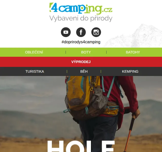 4camping: Turistické a nordic walking hole – červen 2026 | Nuslet.cz