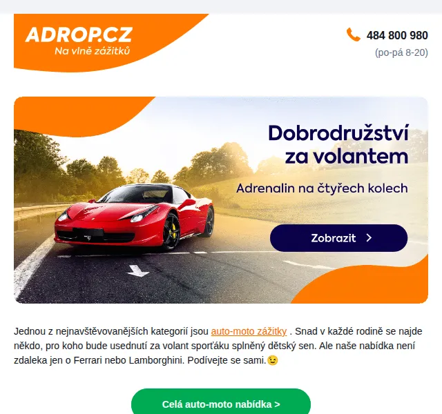 Adrop: Dárky pro milovníky aut – červenec 2026 | Nuslet.cz