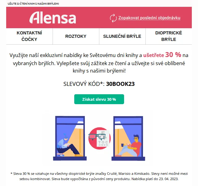 Alensa: 30% sleva na brýle Crullé, Marisio a Kimikado – červen 2026 | Nuslet.cz