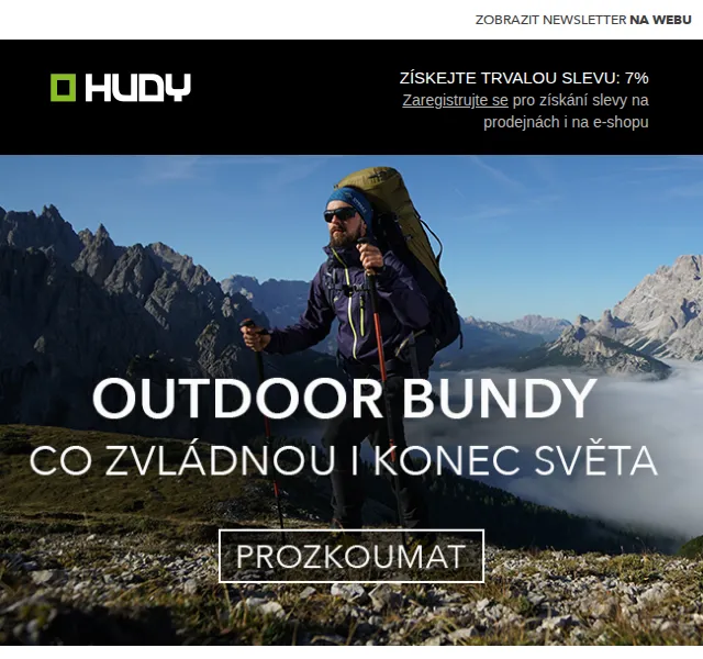 Hudy: outdoorové bundy se slevou – červen 2026 | Nuslet.cz