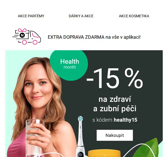 Notino: sleva 15 % na zdravý začátek roku – červen 2026 | Nuslet.cz