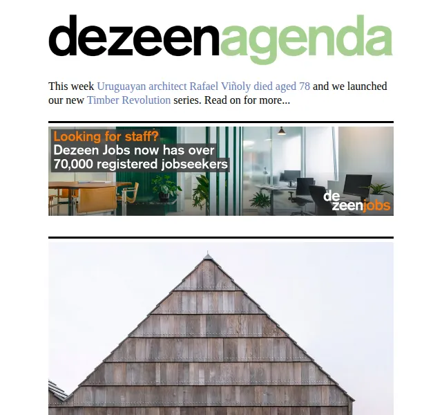 Dezeen Daily: Timber Revolution série – červen 2026 | Nuslet.cz
