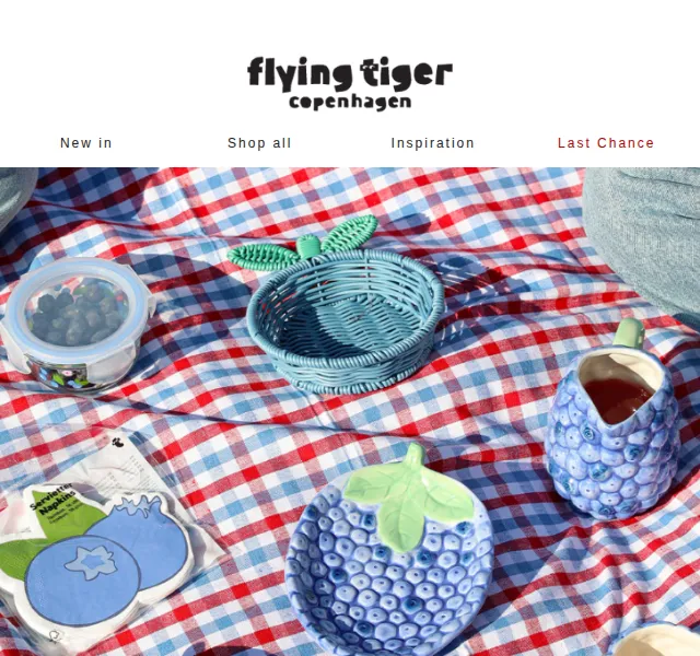 Flying Tiger Copenhagen: piknikové vybavení – červen 2026 | Nuslet.cz