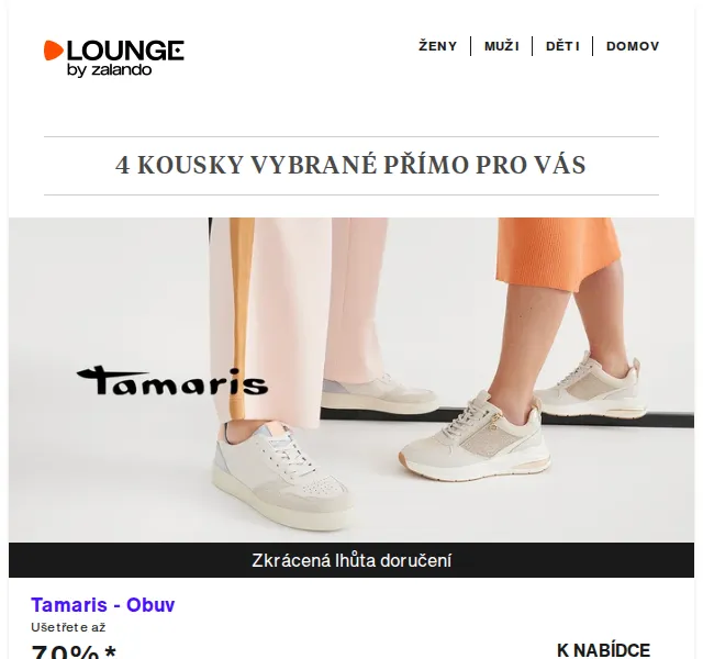 Lounge by Zalando: Tamaris, Love Moschino a MOSCHINO - slevy až 75 % - červenec 2026 | Nuslet.cz