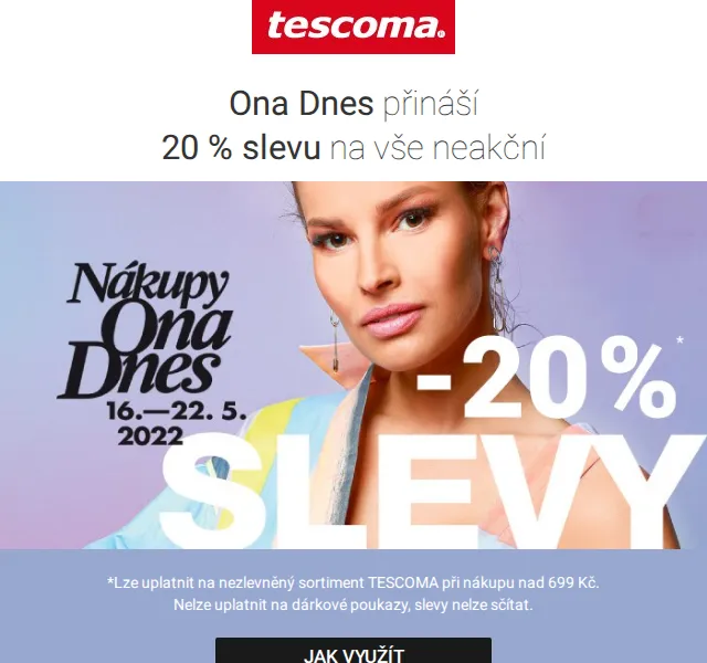 Tescoma: AKCE -20 % na vše s OnaDnes – červen 2026 | Nuslet.cz