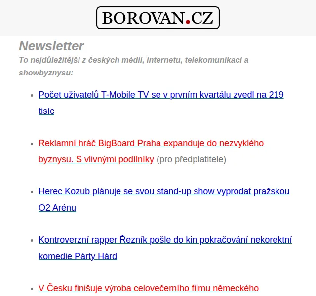 Aleš Borovan: T-Mobile TV, BigBoard expanze – červen 2026 | Nuslet.cz