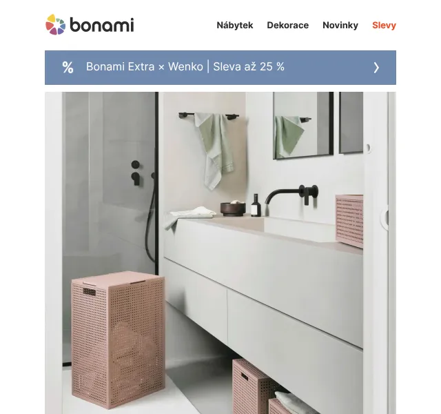 Bonami: Wenko organizéry až -25 % – červen 2026 | Nuslet.cz