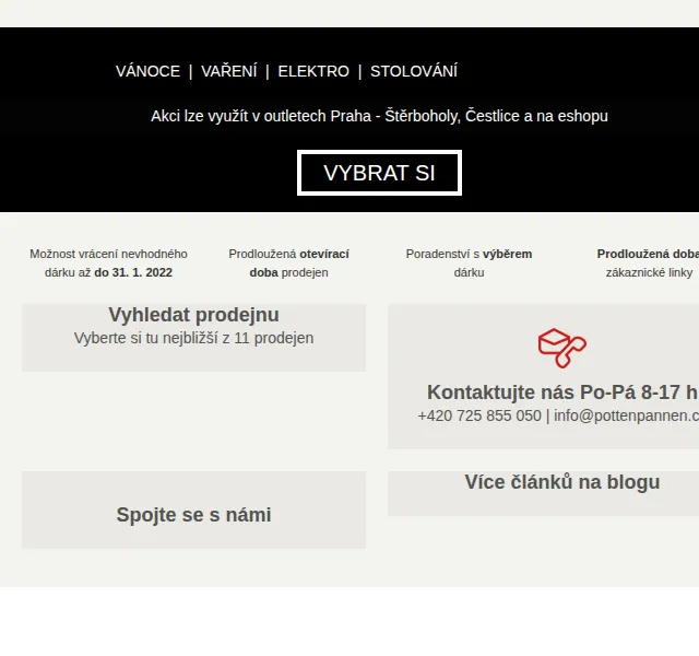 Potten & Pannen: 2+1 zdarma na vánoční porcelán – červen 2026 | Nuslet.cz