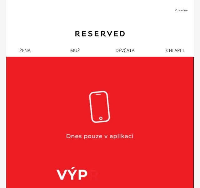 RESERVED: Výprodej až -50 % – červen 2026 | Nuslet.cz
