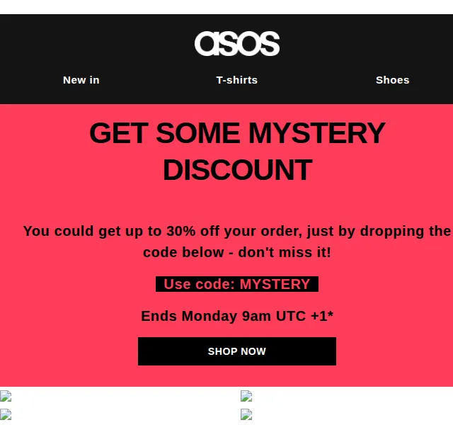 ASOS Sale: Až 30% sleva s kódem MYSTERY – červen 2026 | Nuslet.cz