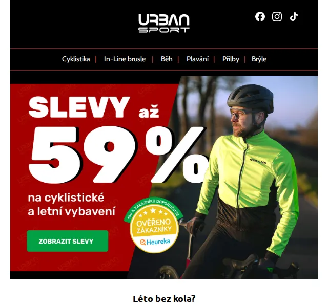 Urban Sport: Slevy až 59 % na kola a cyklistické vybavení – červen 2026 | Nuslet.cz