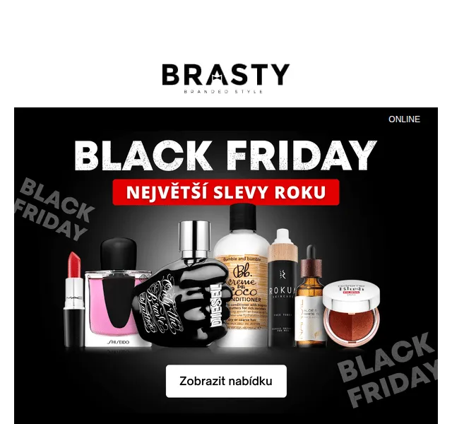 Brasty: Black Friday 2026 – parfémy Abercrombie & Fitch, YSL, Calvin Klein – červen 2026 | Nuslet.cz