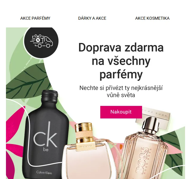 Notino: Doprava zdarma na parfémy a akce až -30 % – červen 2026 | Nuslet.cz