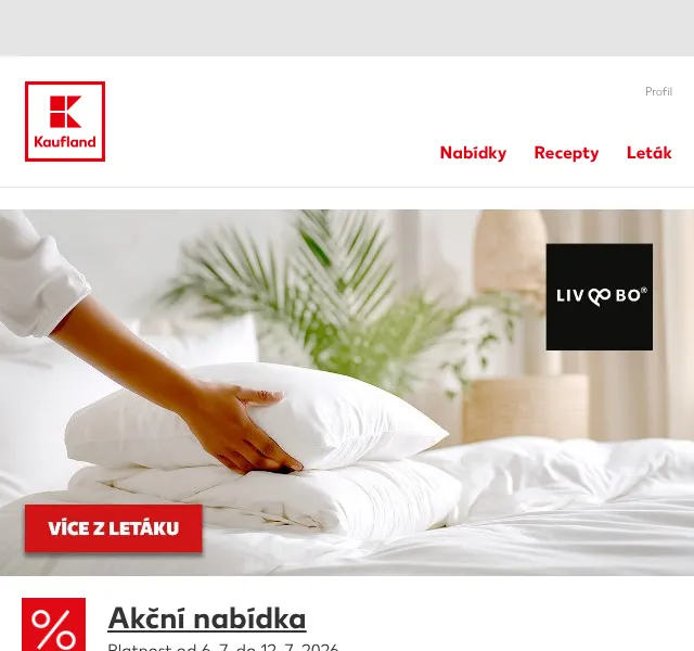 Kaufland: Liv&Bo textil – červenec 2026 | Nuslet.cz