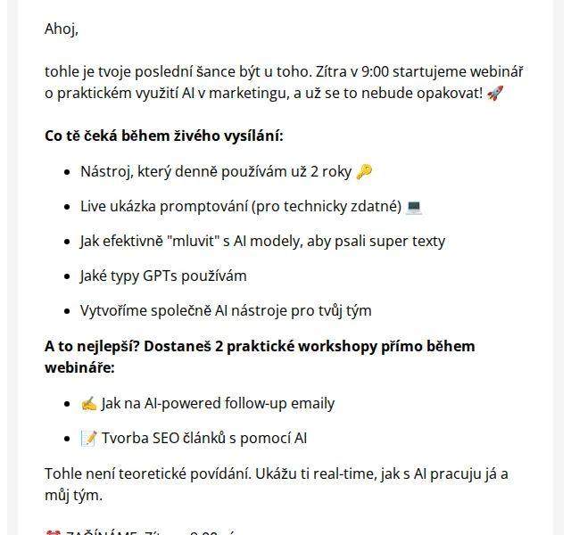 David Lörincz: Webinář o AI v marketingu – červen 2026 | Nuslet.cz