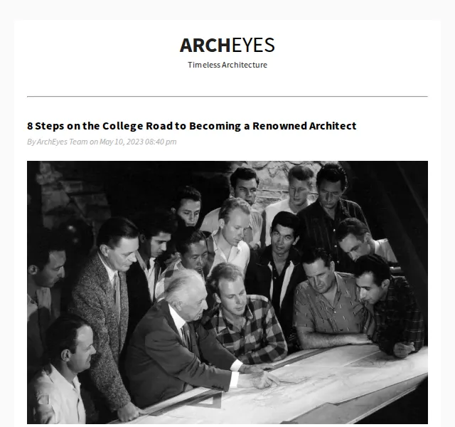 ArchEyes: Tipy pro studenty architektury – červen 2026 | Nuslet.cz