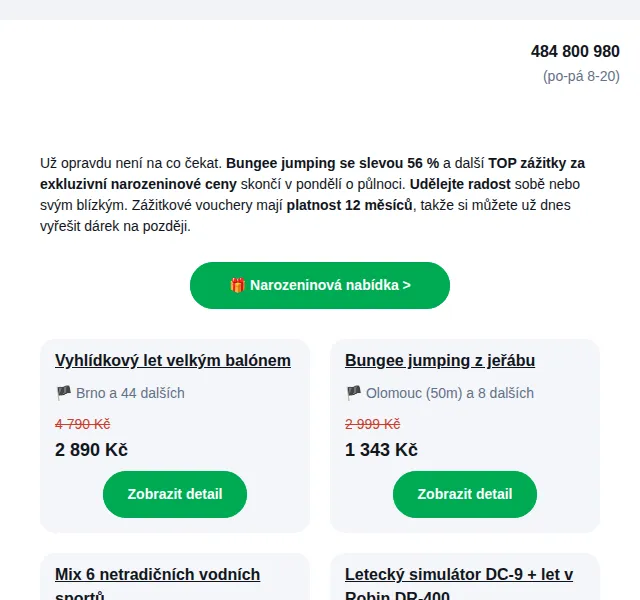 Adrop: Zážitkové dárky se slevou až 56 % – červen 2026 | Nuslet.cz