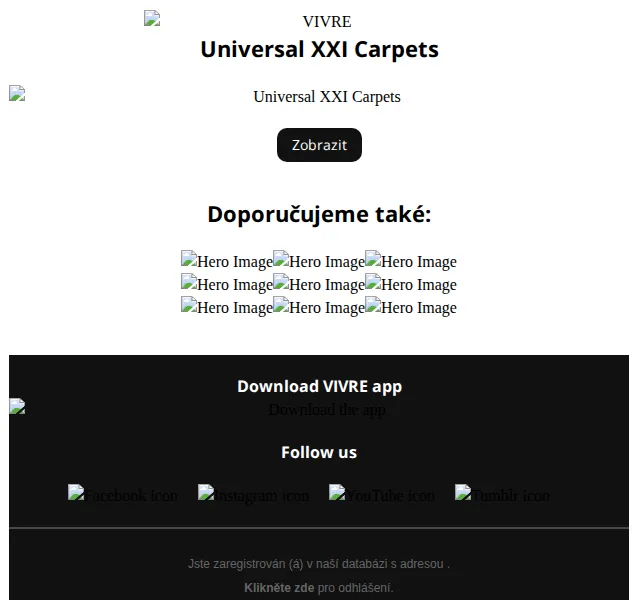 Vivre: Universal XXI Carpets kolekce – červen 2026 | Nuslet.cz