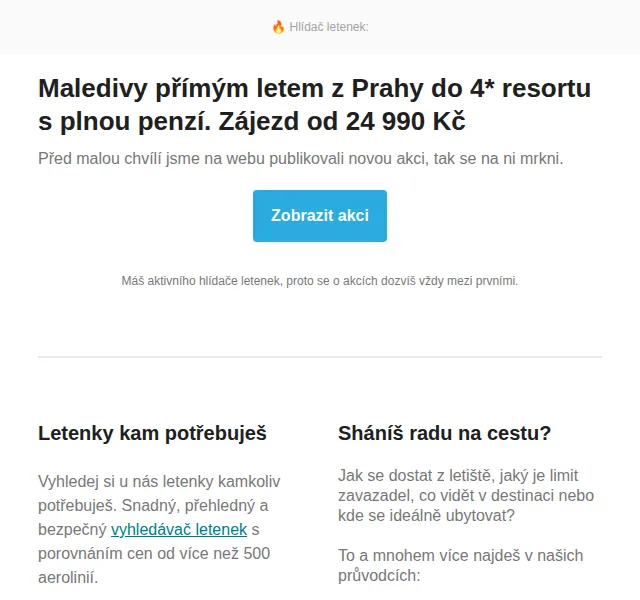 Cestujlevne.com: Maledivy přímým letem z Prahy od 24 990 Kč – červen 2026 | Nuslet.cz